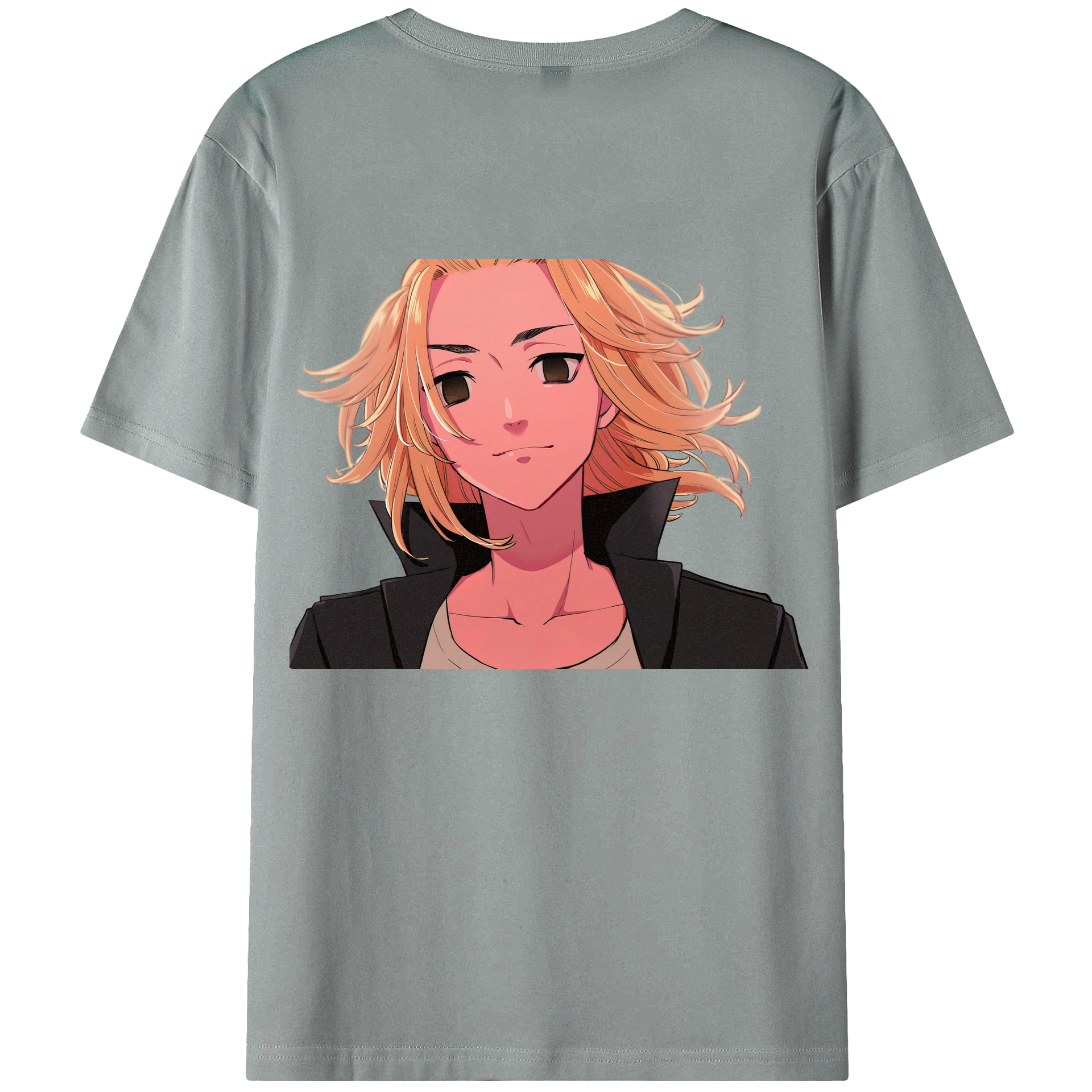 （画像用） 東京リベンジャーズ Tokyo Revengers 綿100％ メンズ半袖Tシャツ（バックプリント） 通気性